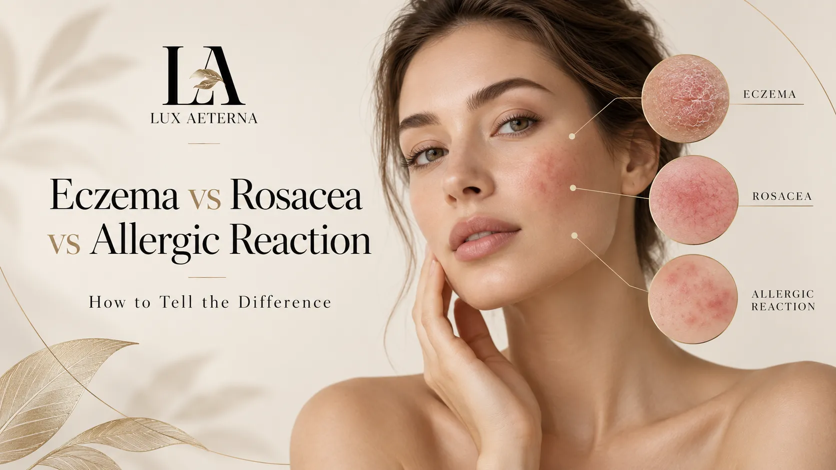 Eczema vs Rosacea vs Allergic